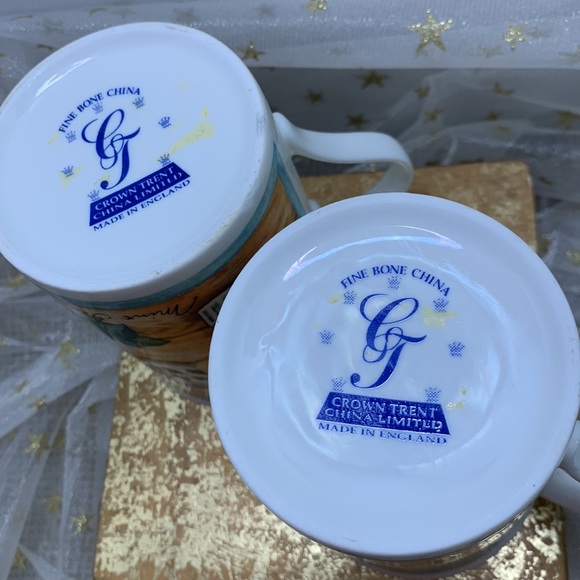 Set of 6 Crown Trent Fine Bone China Tea Mugs - Picture 6 of 10